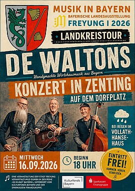 Banner Musik in Bayern Landkreistour "De Waltons"