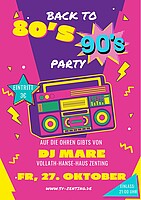 Logo Back to the 80's 90's Party