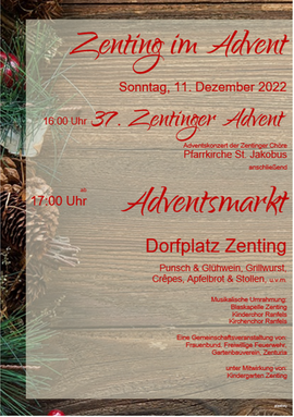 Banner Adventsmarkt Zenting