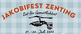 Banner Zentinger Jakobifest - Sonntag